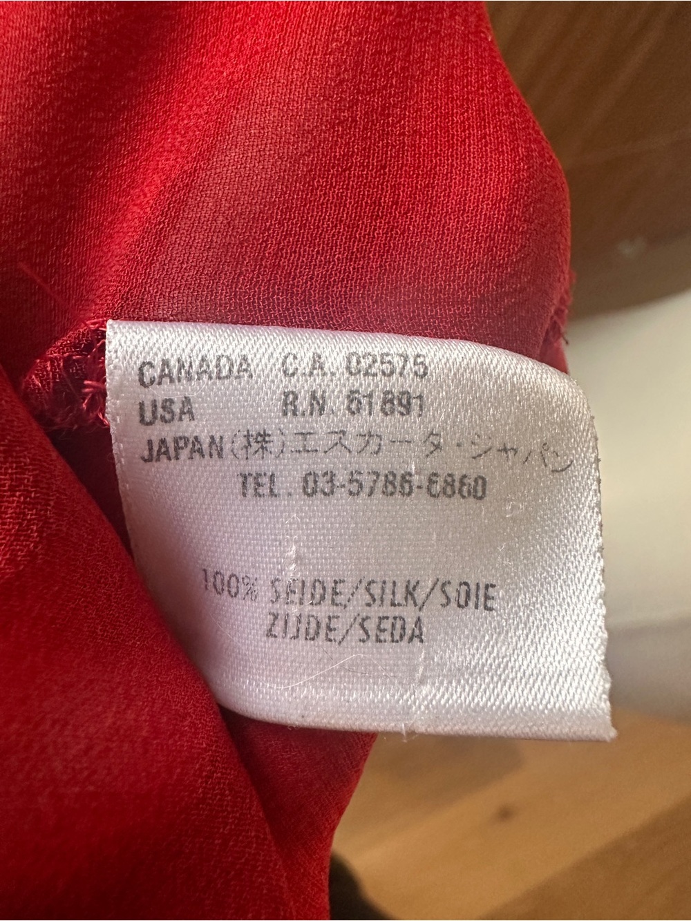 Escada Silk Sheer Ruched Ruffle Blouse Red Y2K Top XS/S - Picture 7 of 10